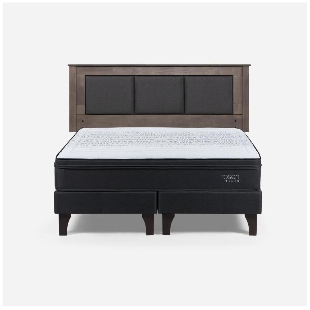 Cama Europea Rosen Tempo / 2 Plazas / Base Dividida + Respaldo image number 0.0