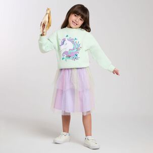 Polerón Cuello Redondo Niña Topsis
