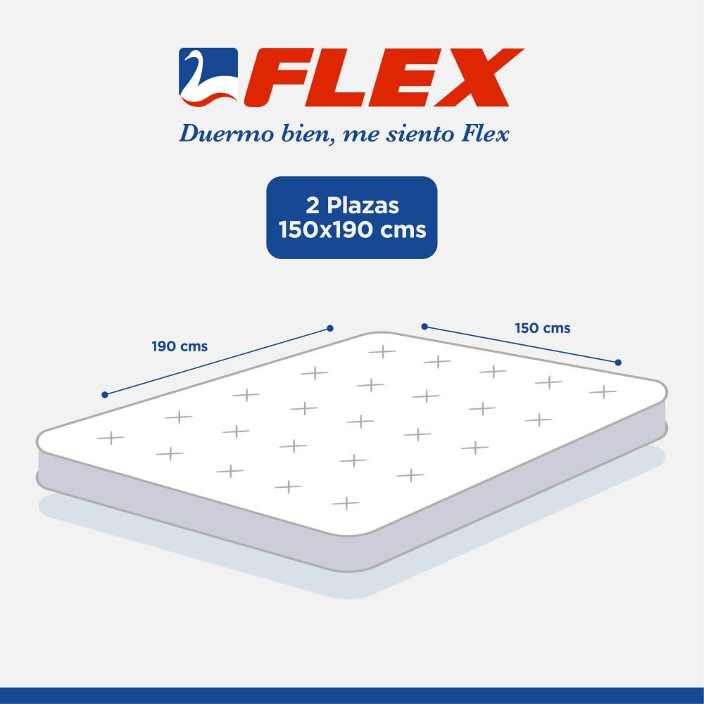 Colchón Flex Dual Sensity / 2 Plazas / 190 Cm x 150 Cm image number 6.0