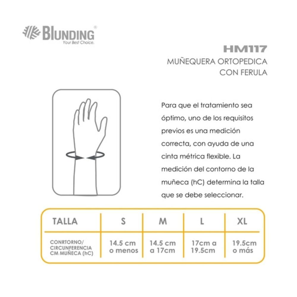 Mu&ntilde;equera Ortopedica Con Ferula Derecha Talla L-blunding image number 2.0