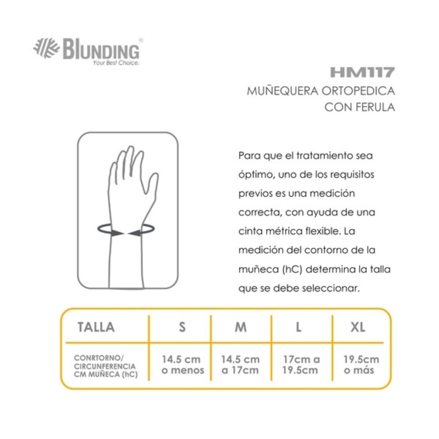 Mu&ntilde;equera Ortopedica Con Ferula Derecha Talla L-blunding image number 2.0