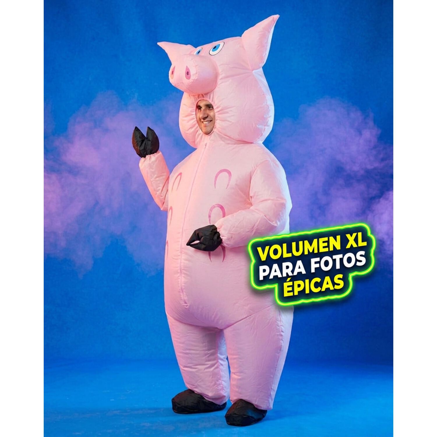 Disfraz Inflable Chancho Cerdo Adulto image number 1.0