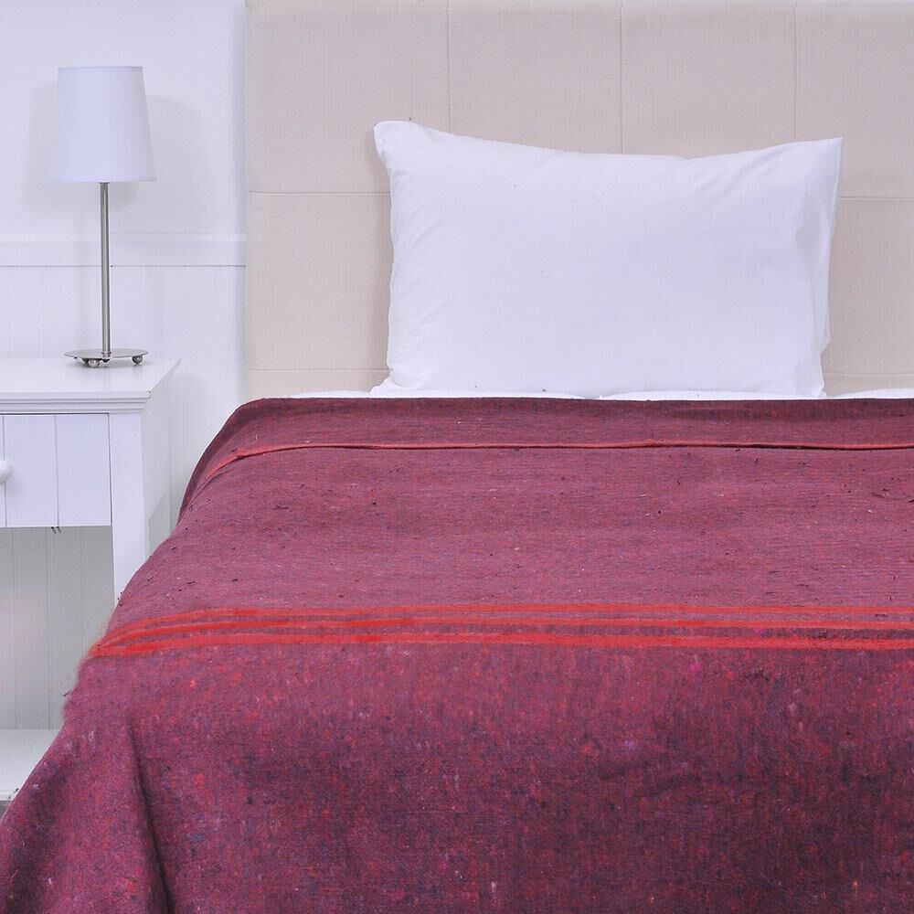 Frazada Termica 1.5 Plazas Lineas Rojo image number 0.0