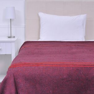 Frazada Termica 1.5 Plazas Lineas Rojo