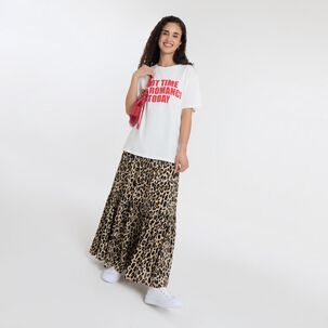 Polera Manga Corta Cuello Redondo Mujer Freedom