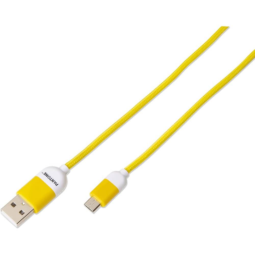 Cable De Datos Micro Usb 1 Mt Pantone High Speed Amarillo image number 1.0
