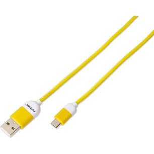 Cable De Datos Micro Usb 1 Mt Pantone High Speed Amarillo
