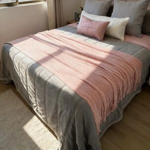 Set Renovaci&oacute;n Invierno Refugio Rosa 7 Piezas 2 Plazas