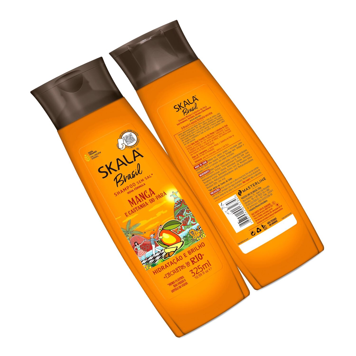 Shampoo Mango Y Casta&ntilde;a Skala Brasil 325 Ml image number 1.0