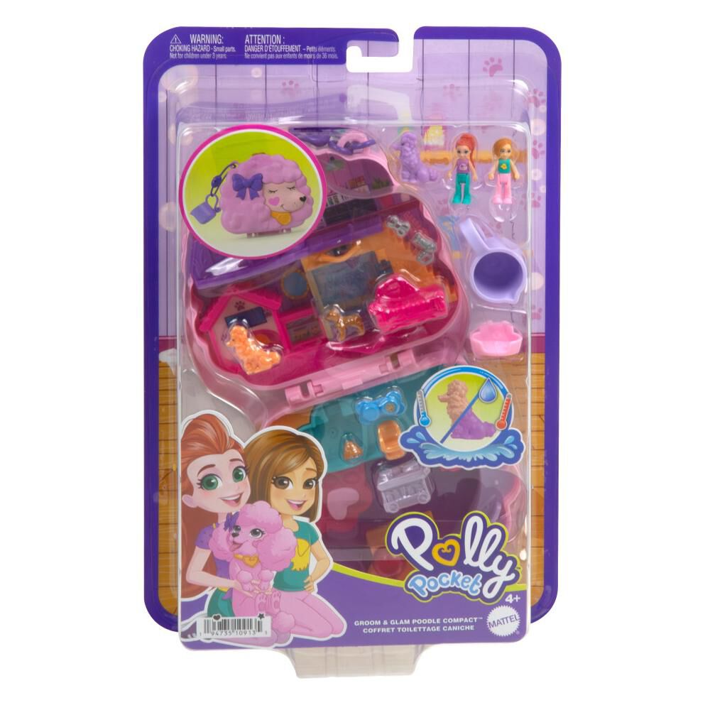 Set De Juegos Mini Muñecas Polly Pocket Compacto Spa De Poodle image number 5.0
