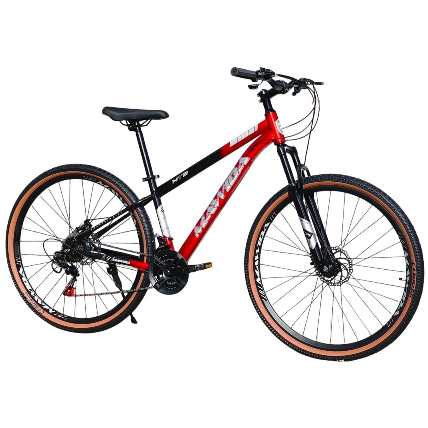 Bicicleta Aro 29 Mawida 21 Veloc Y Freno Disco Rojo Negro image number 1.0