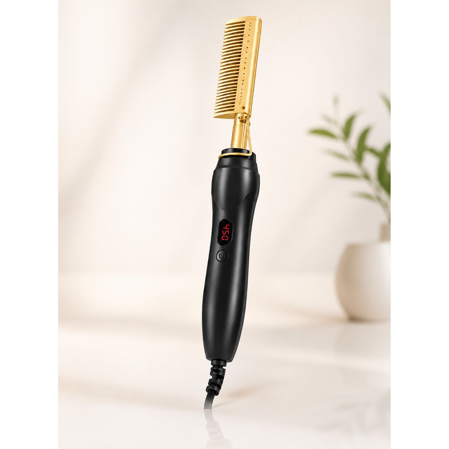 Peine Cepillo Alisador Profesional Gold Ceramic Unisex image number 0.0
