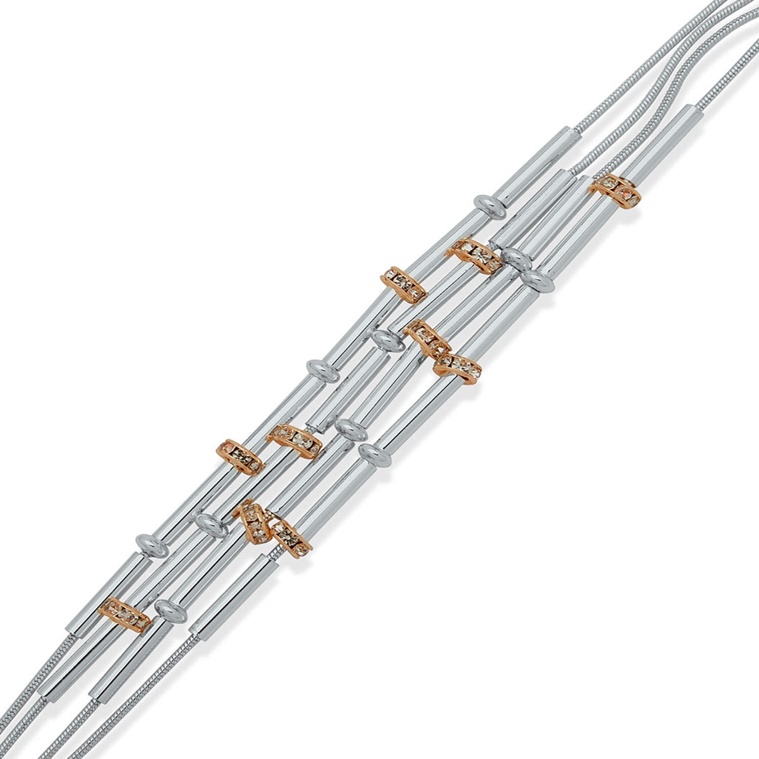 Pulsera Doble Anne Klein Plateado Mujer image number 1.0