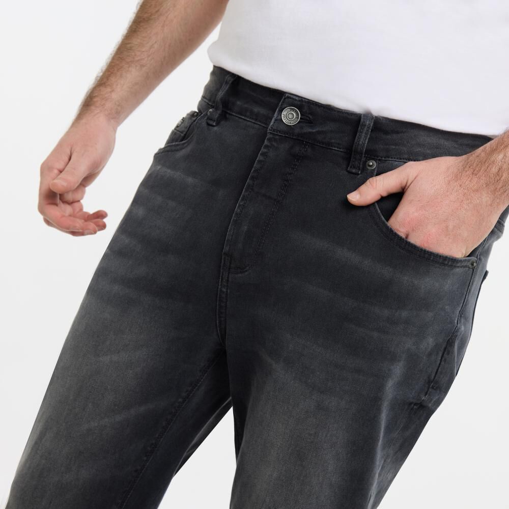 Jeans Tiro Medio Slim Hombre The King's Polo Club image number 4.0