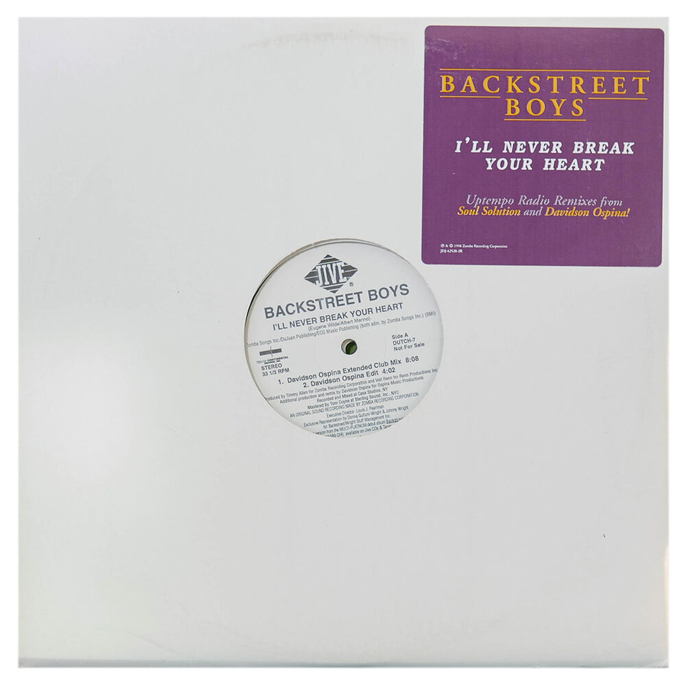 Backstreet Boys - I'll Never Break Your Heart (2lp) | 12" Maxi Single Usado image number 0.0