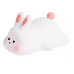 Lampara Velador Dise&ntilde;o De Conejo Recargable Portatil Con Sensor