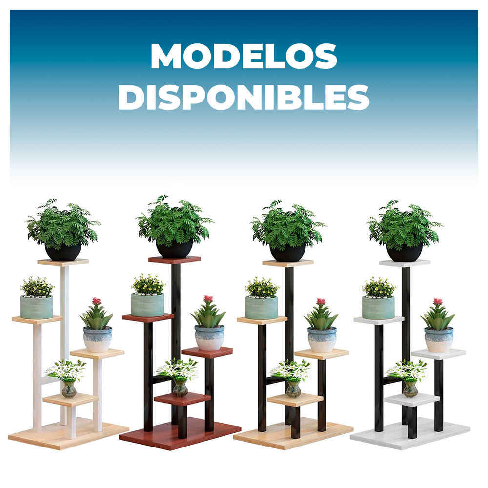 Estante Para Plantas De Madera Soporte Decorativo Multiuso image number 2.0