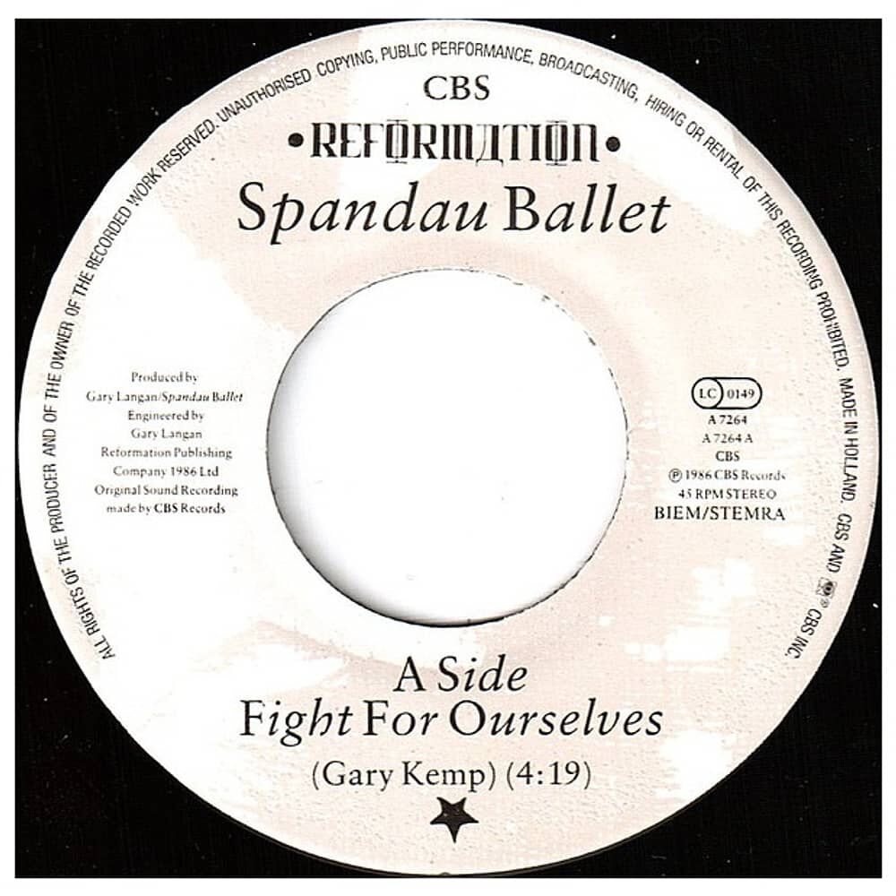 Spandau Ballet - Fight For Ourselves | 7'' Single Vinilo Usado image number 2.0