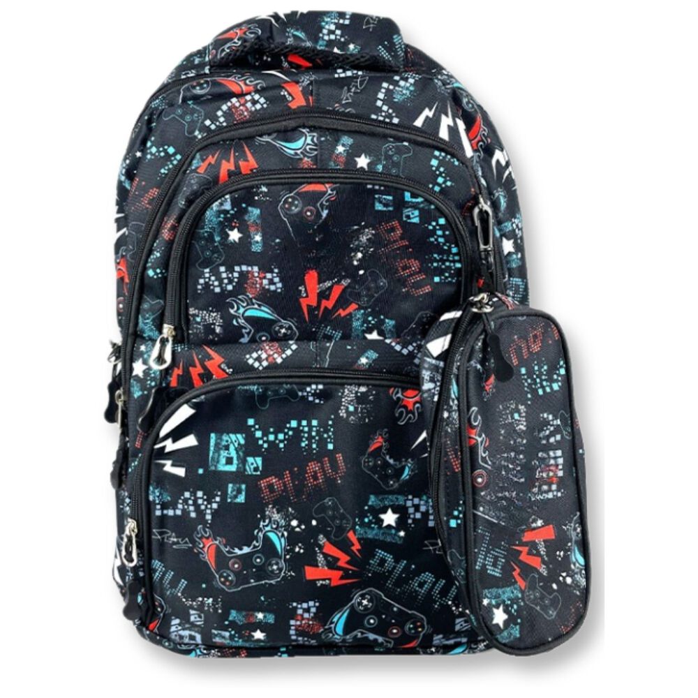 Pack Mochila Lonchera Estuche 45cm Juvenil Y Escolar Rays image number 3.0