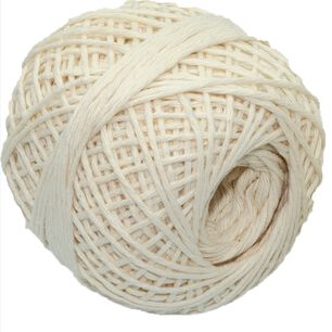Hilo Algod&oacute;n Virgen 75gr 5 Hebras Pitilla 100% Natural Cruda