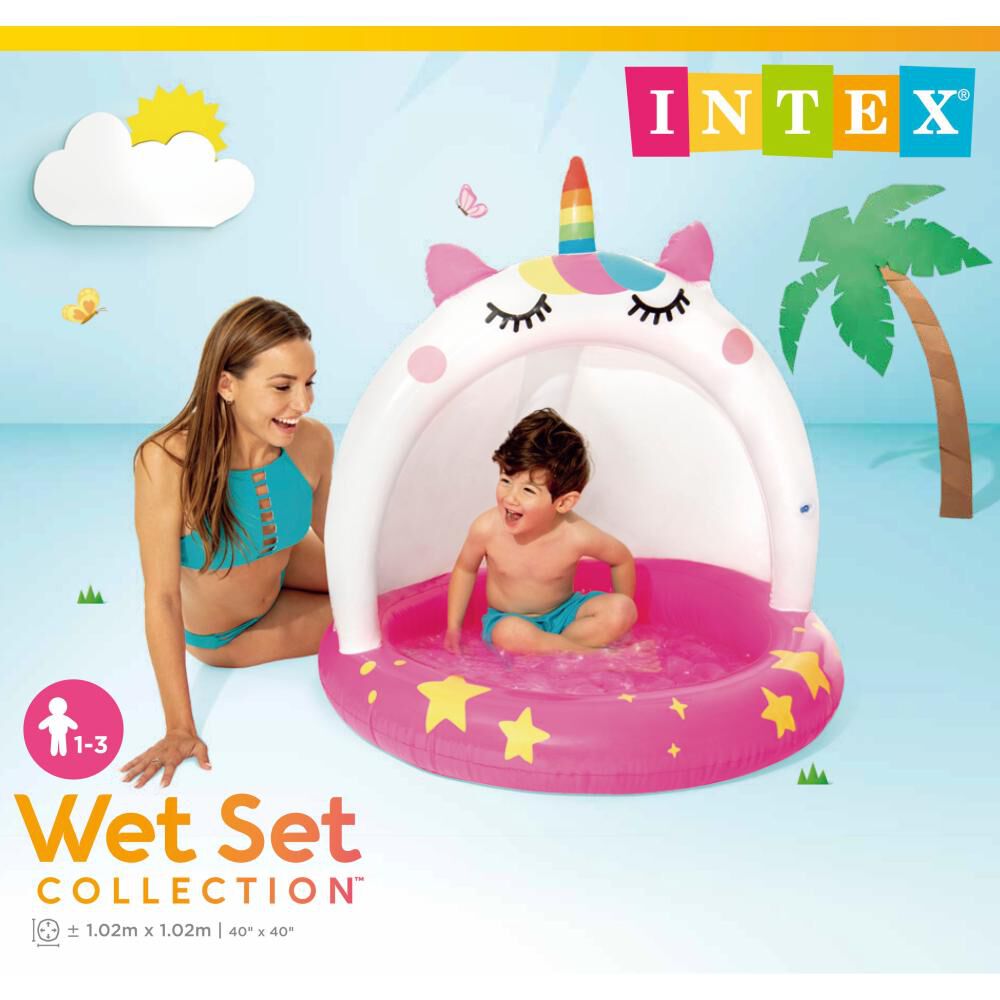 Juego Inflable Unicornio Intex 102 X 102 Cm 45 Litros image number 2.0