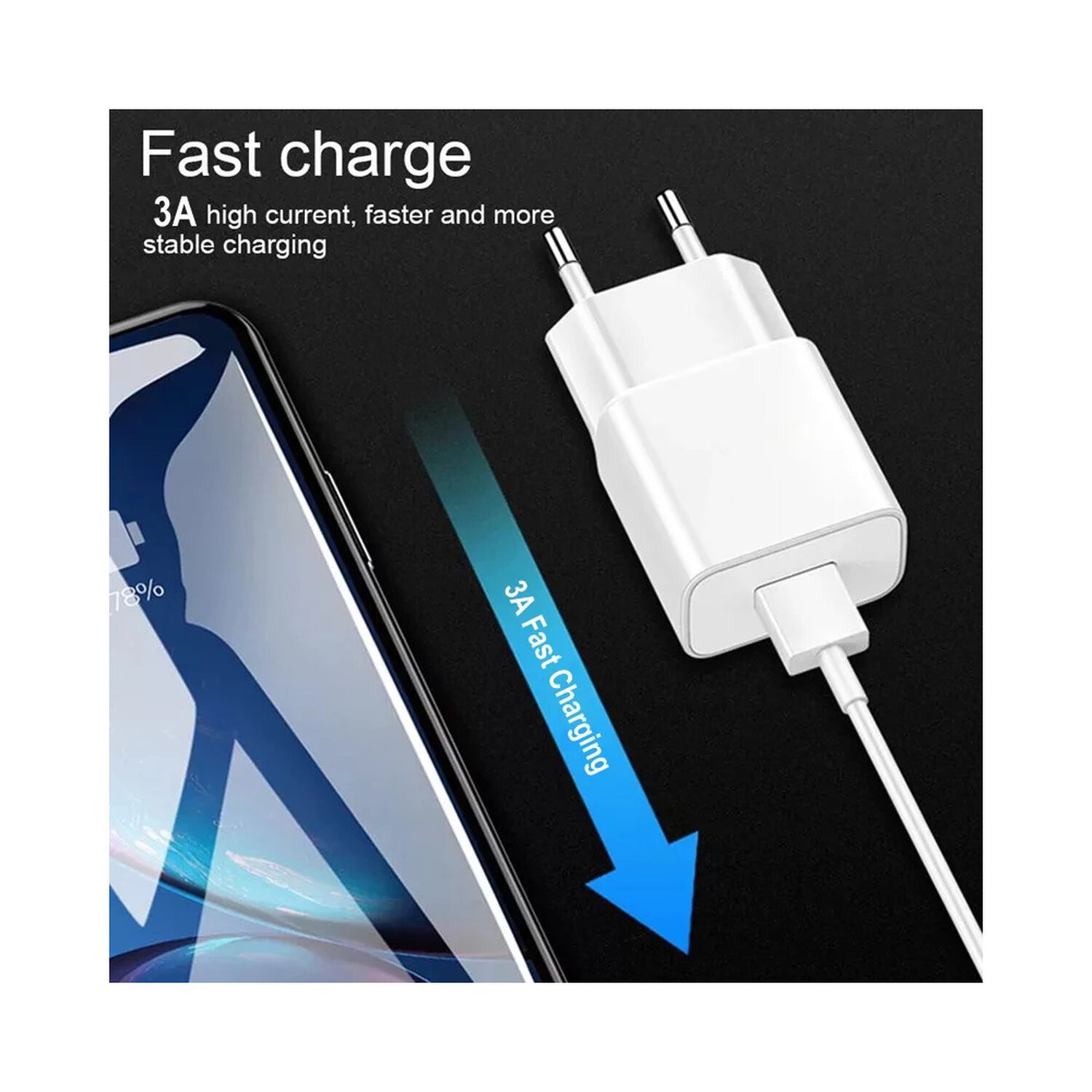 Cargador Usb-c Quick Charge Smart Line 3a 18w Sec Tm-200516 image number 5.0