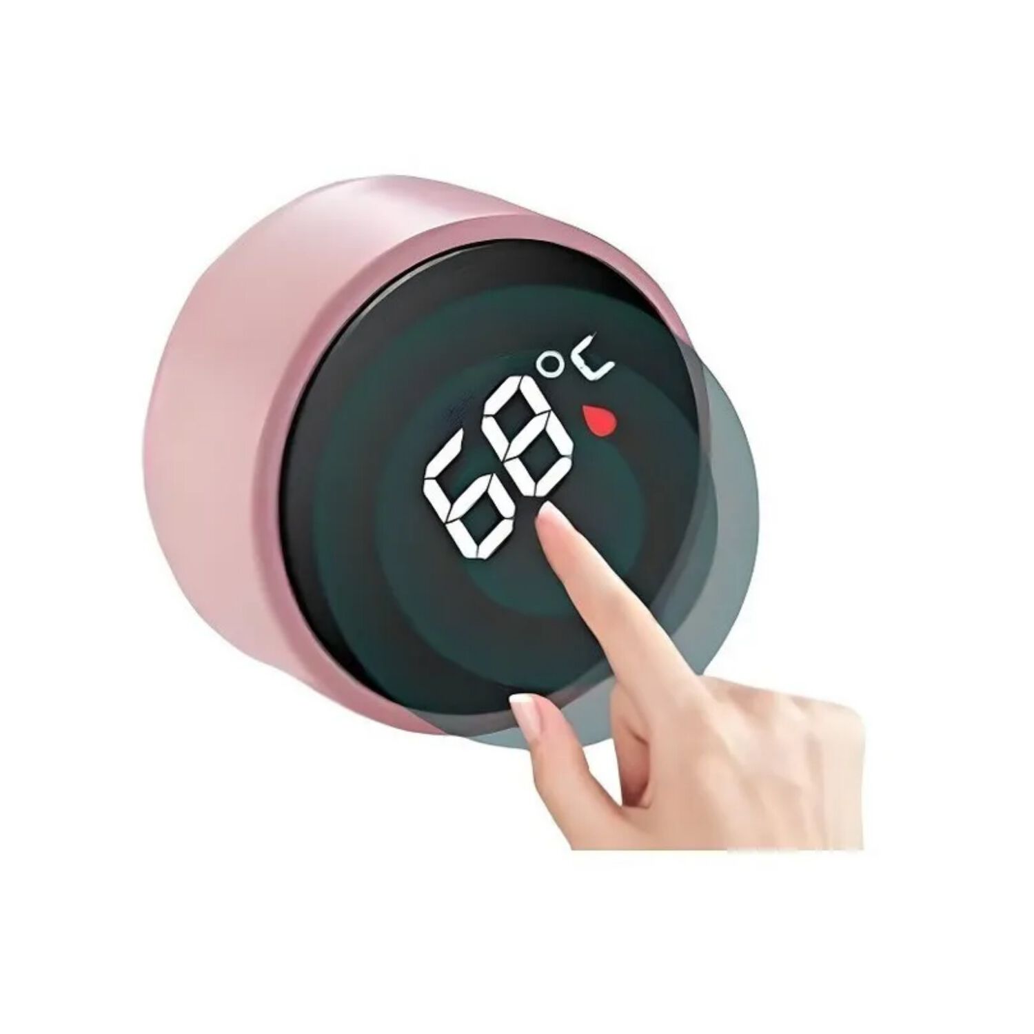 Taza Termo Inteligente Sensor Digital 500 Ml Rosado image number 1.0