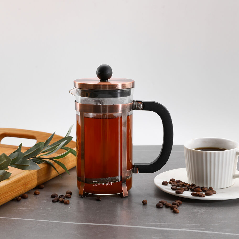 Pack Cafetera Francesa 600 Ml + Taza Vidrio 350ml Simplit image number 1.0