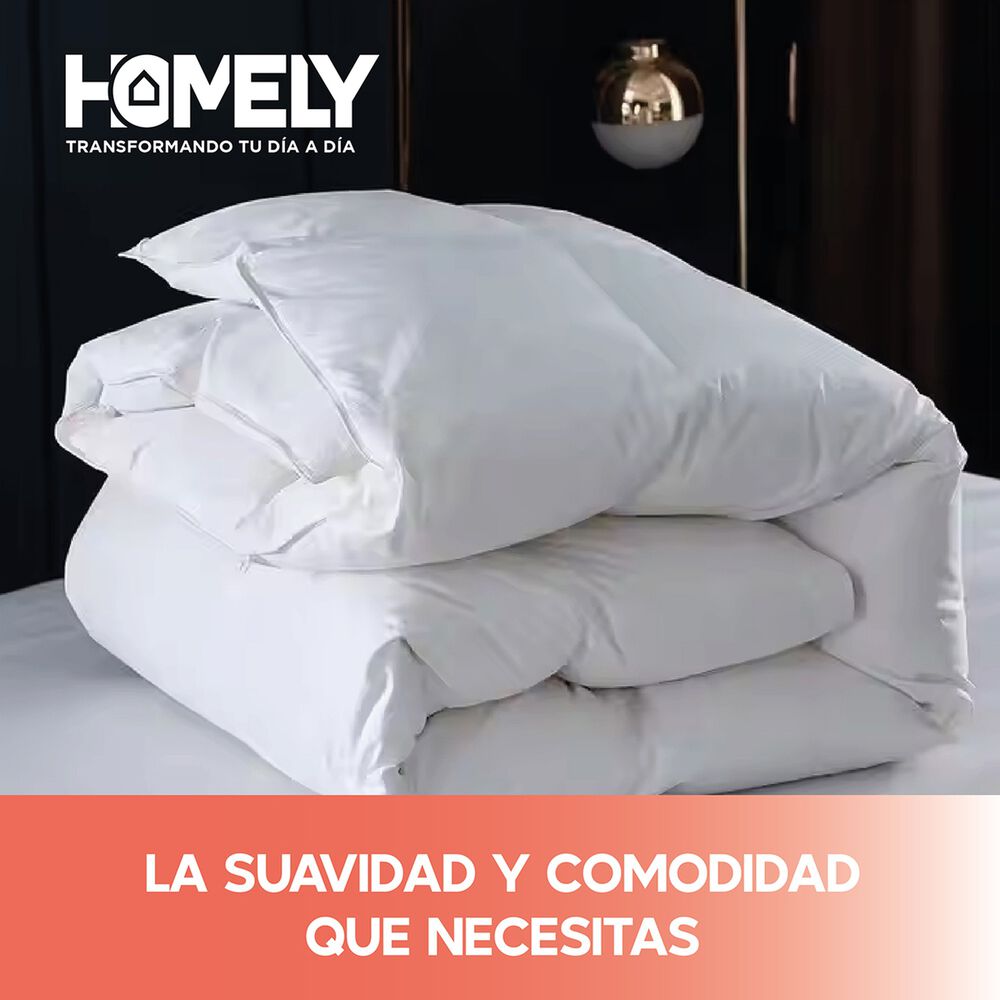 Cubrecama Cobertor 2 Plazas 90% Pluma Pecho Ganso Homely Lux image number 7.0