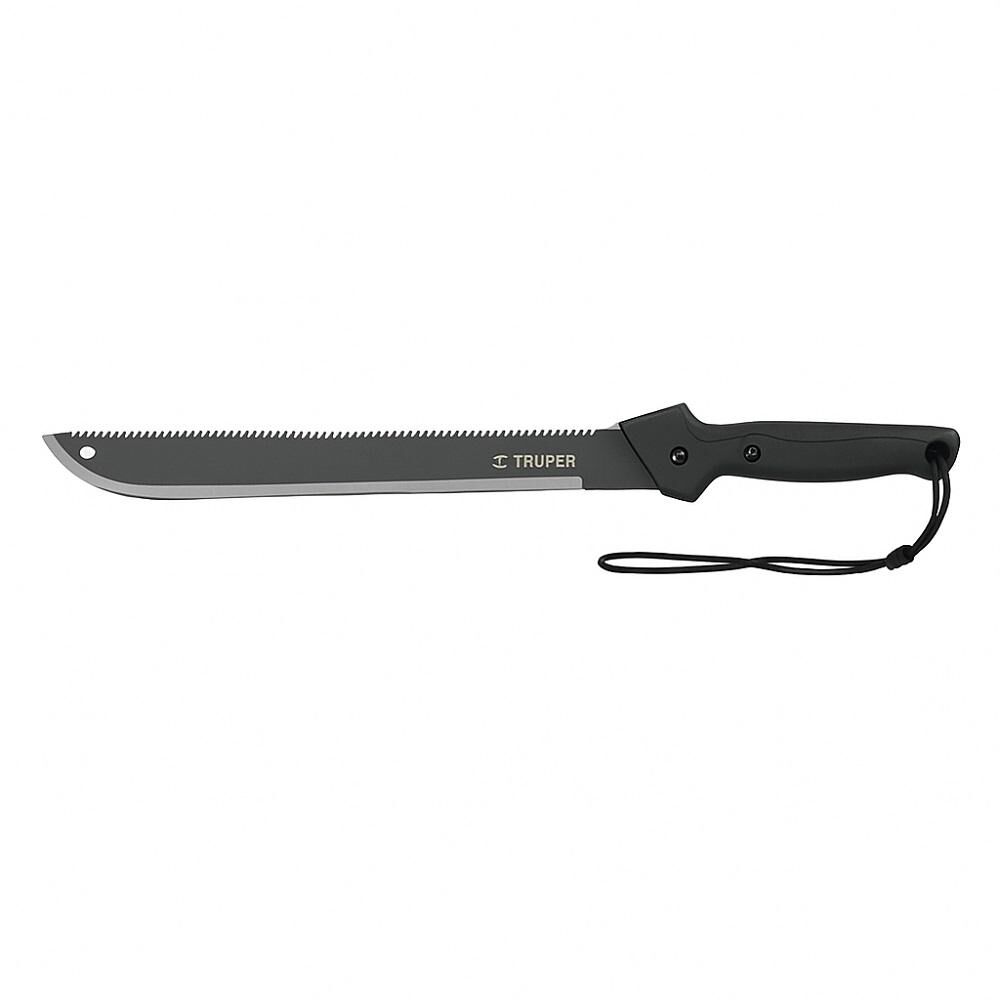 Machete Doble Filo 18 Cacha Bimaterial, Con Funda, Truper image number 0.0