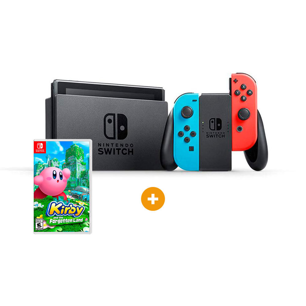 Consola Nintendo Switch Neon + Juego Kirby And The Forgotten Land
