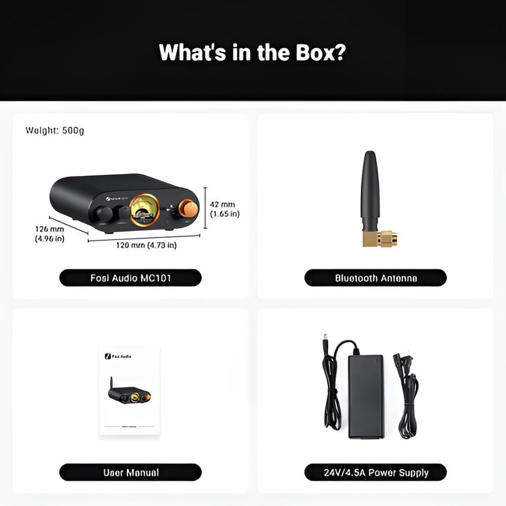 Amplificador Bluetooth Con Medidor Vu Fosi Audio Mc101 image number 5.0