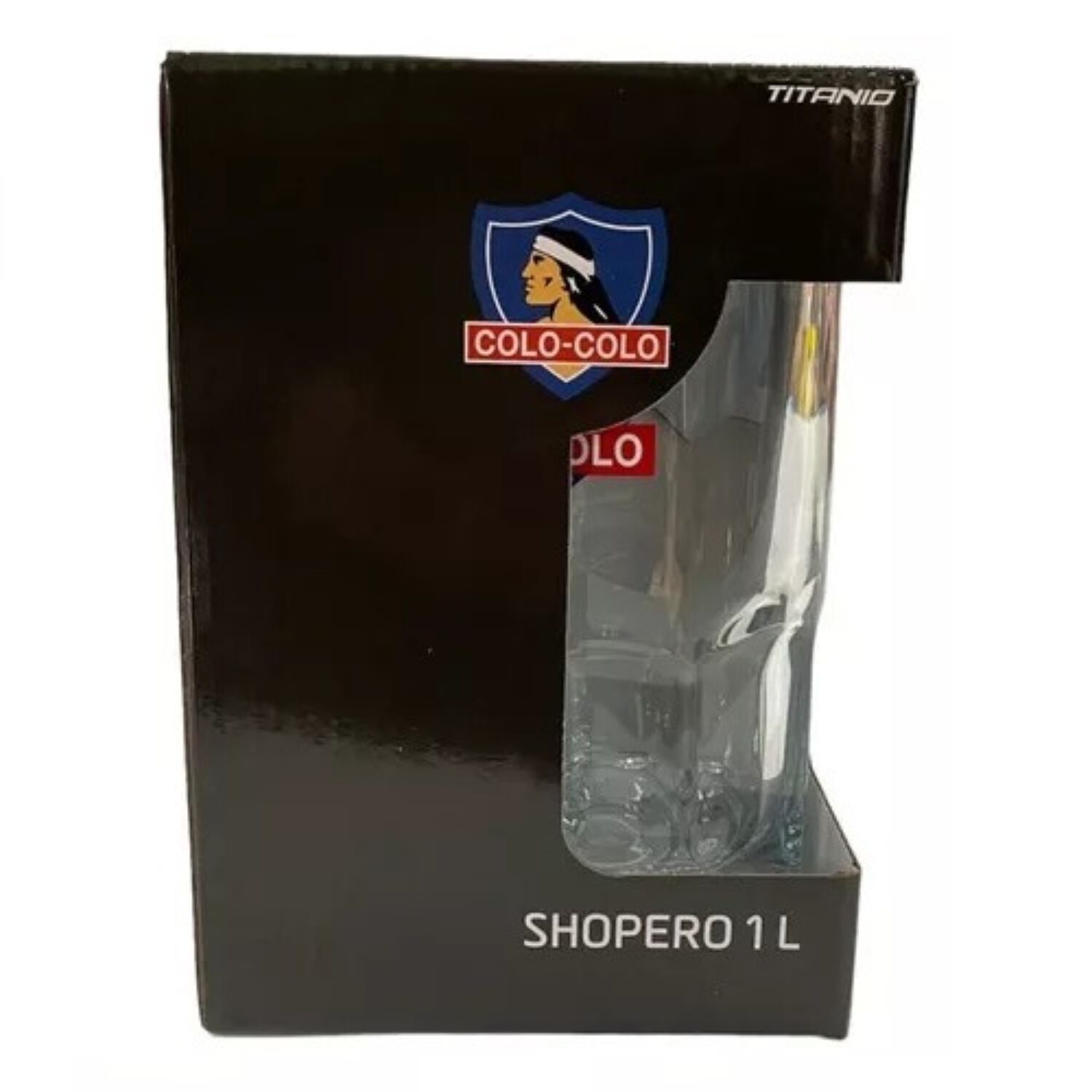 Vaso Cervecero Schopero Colo Colo 1 Litrode Vidrio image number 1.0