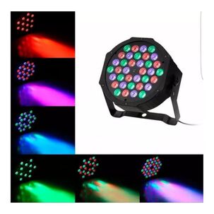 Foco 36 Led Mini Flat Par Light 3 Colores Para Fiestas