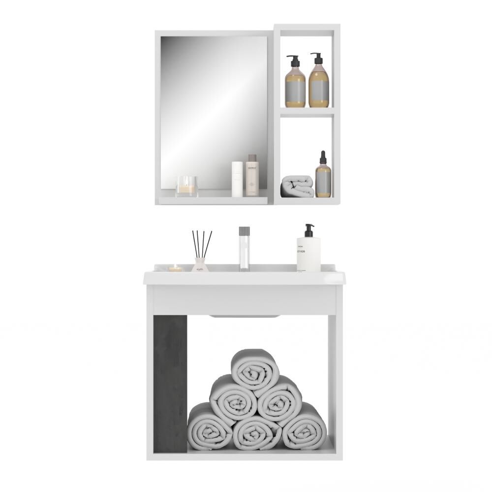 Mueble Baño Vanitorio+espejo Paris Caramelo Home Mobili image number 2.0