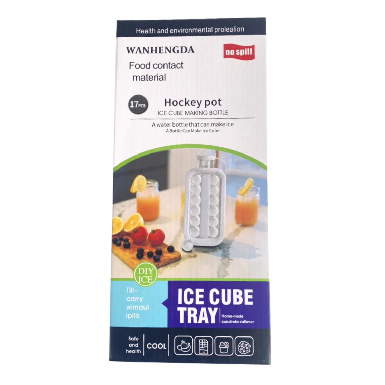 Molde Hielo Esferas Silicona Reutilizable 12 Cavidades image number 1.0