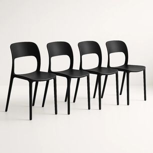 Pack De 4 Sillas Kentucky - Negras