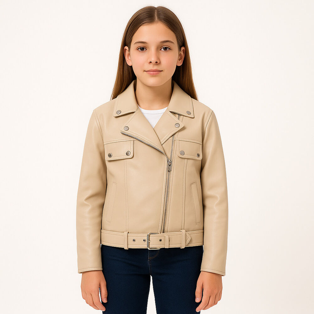 Chaquetas Biker Ecocuero Para Niños image number 2.0