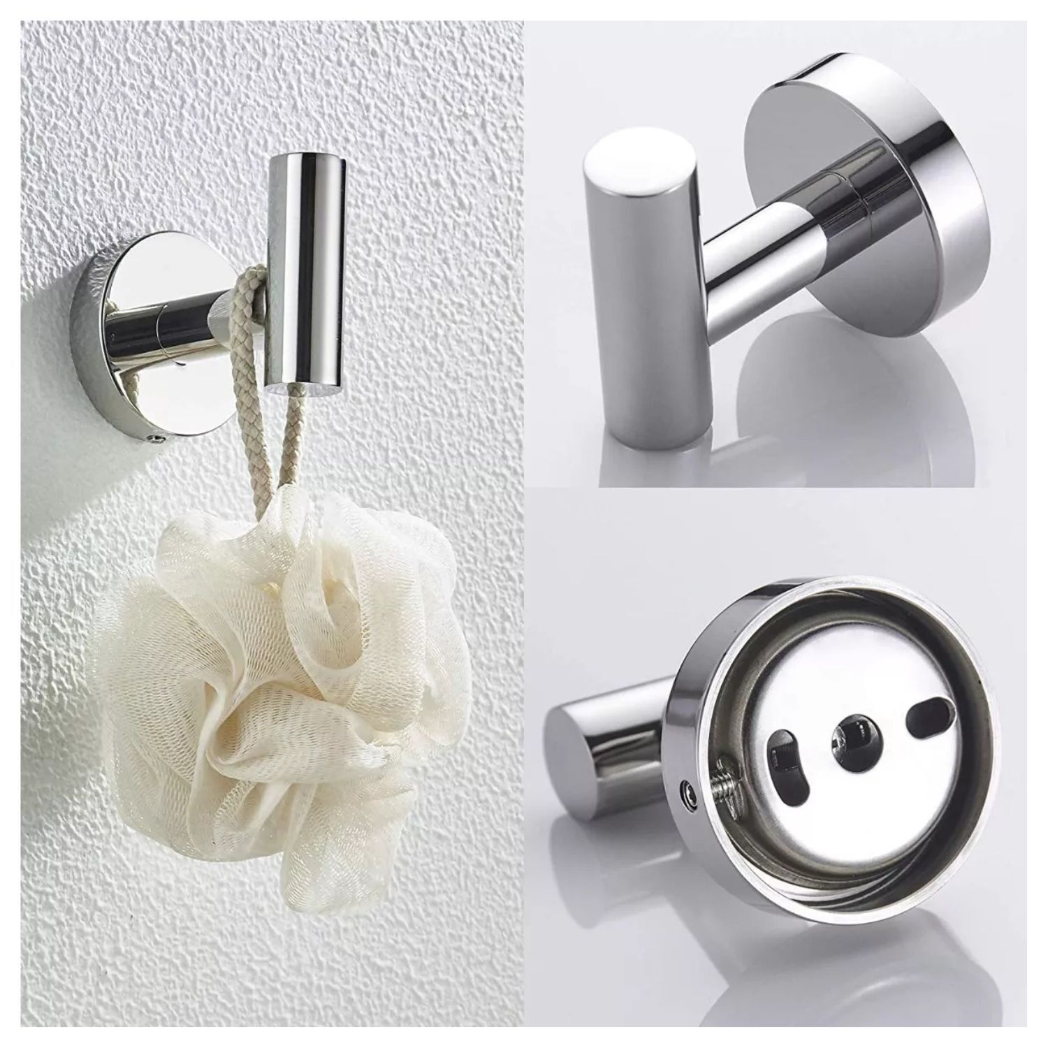 Set 4 Accesorios Manillas Soportes De Ba&ntilde;o Decoracion Hogar image number 2.0