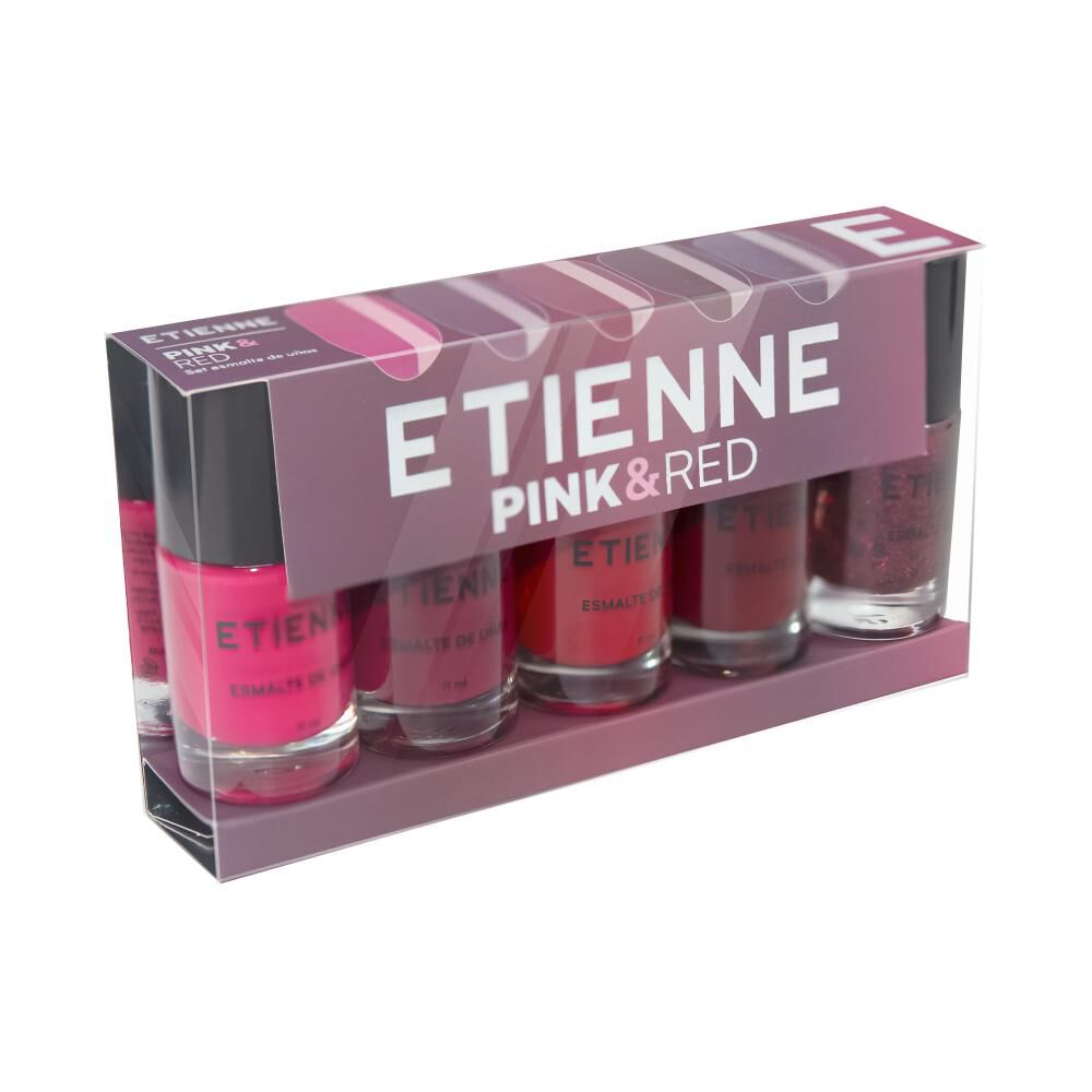 Set De Esmaltes Pink & Red Etienne image number 1.0