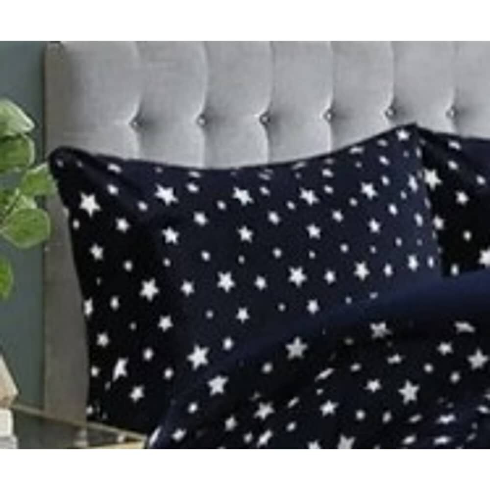 Cobertor Cubrecama Con Chiporro Plaza Y Media Infantil. Azul Oscuro. Estrellas image number 3.0