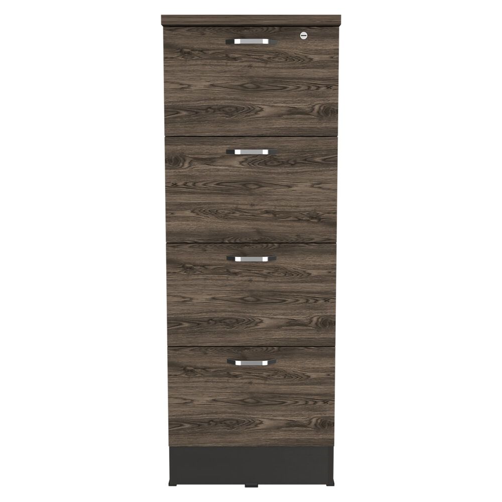 Cajonera 132,2x47x5x45 Cm Fm-005n Negro Y Caf&eacute; Oscuro image number 3.0