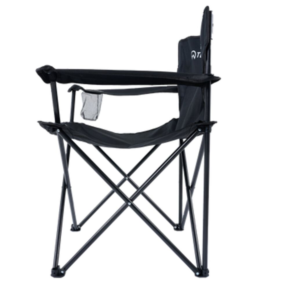 Silla Plegable Camping Con Apoya Brazos Negro image number 2.0