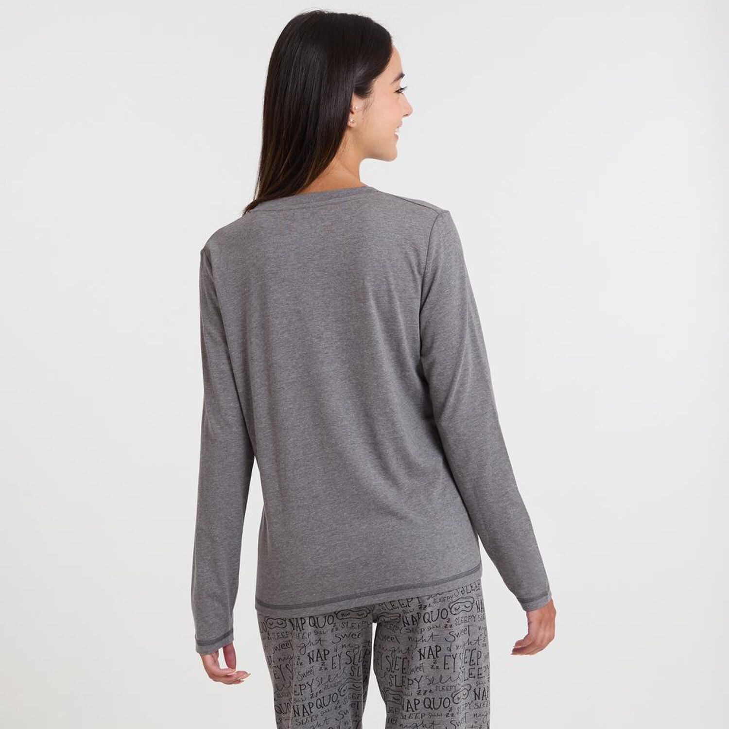 Polera De Pijama Manga Larga Mujer Freedom image number 3.0