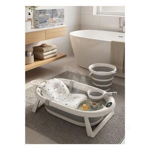 Ba&ntilde;era Tina Plegable Guagua Coj&iacute;n Term&oacute;metro Kit 4 En 1
