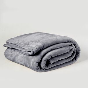 Frazada Flannel Linea Hotel 2 Plazas Gris