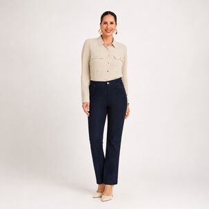 Jeans Tiro Medio Flare Mujer Lorenzo Di Pontti