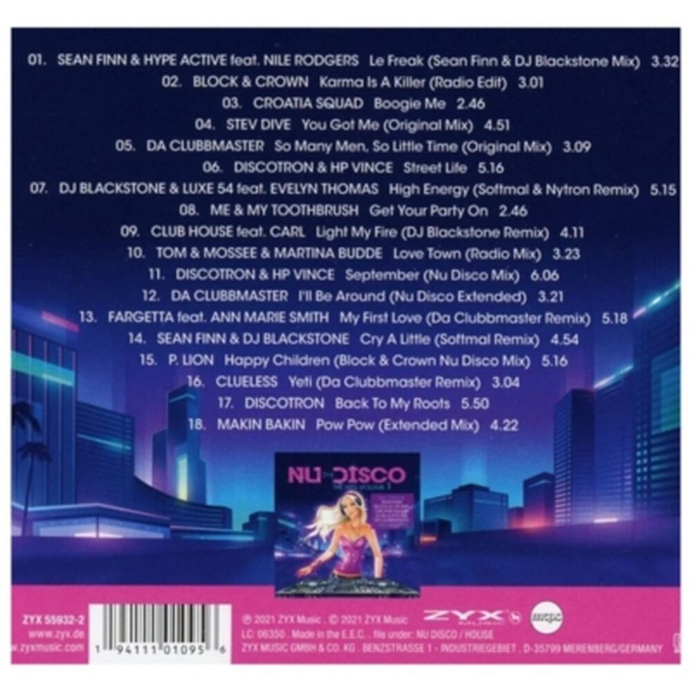 Zyx Nu Disco The Hits Vol. 1 - Varios | Cd image number 5.0