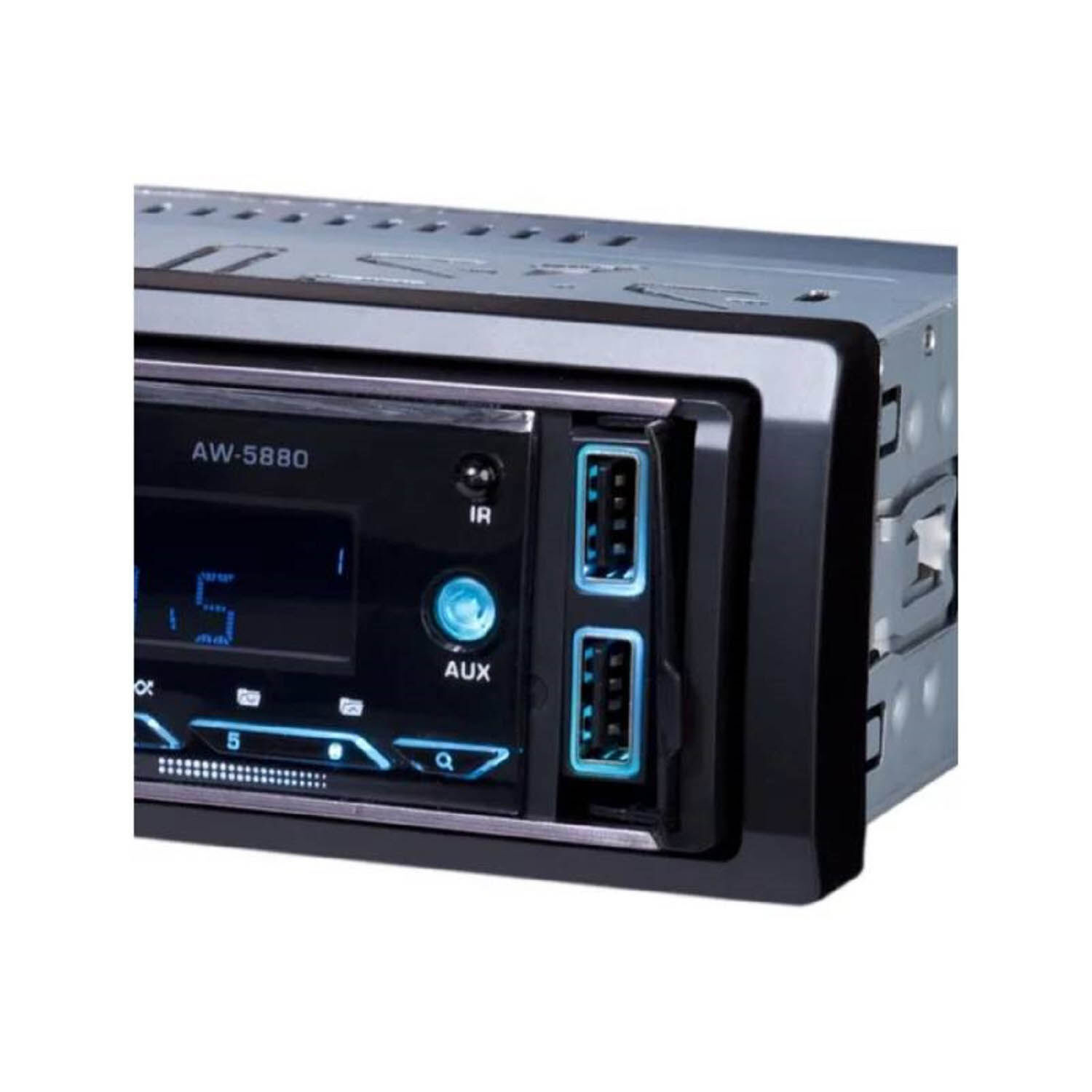 Radio De Auto Aw-5880 Con Usb, Bluetooth Y Lector De Tarjeta Sd image number 2.0