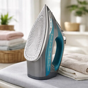 Plancha A Vapor 220w Modelo Steamprosmart Marca Telefunken Color Azul